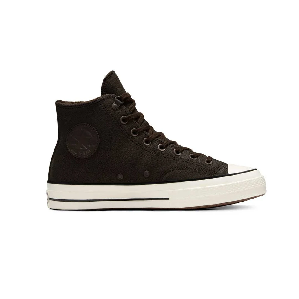 Tenis Converse Chuck 70 Distressed Leather High Top Dk.Brn / Blanco Dama