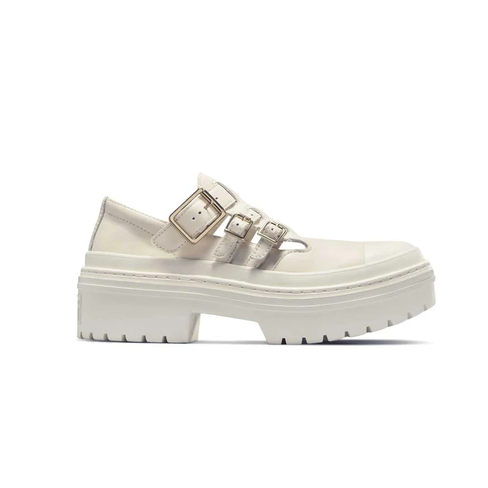 Tenis Converse Chuck Taylor All Star Lugged Heel Mary Jane Platform Crema Off-White Dama