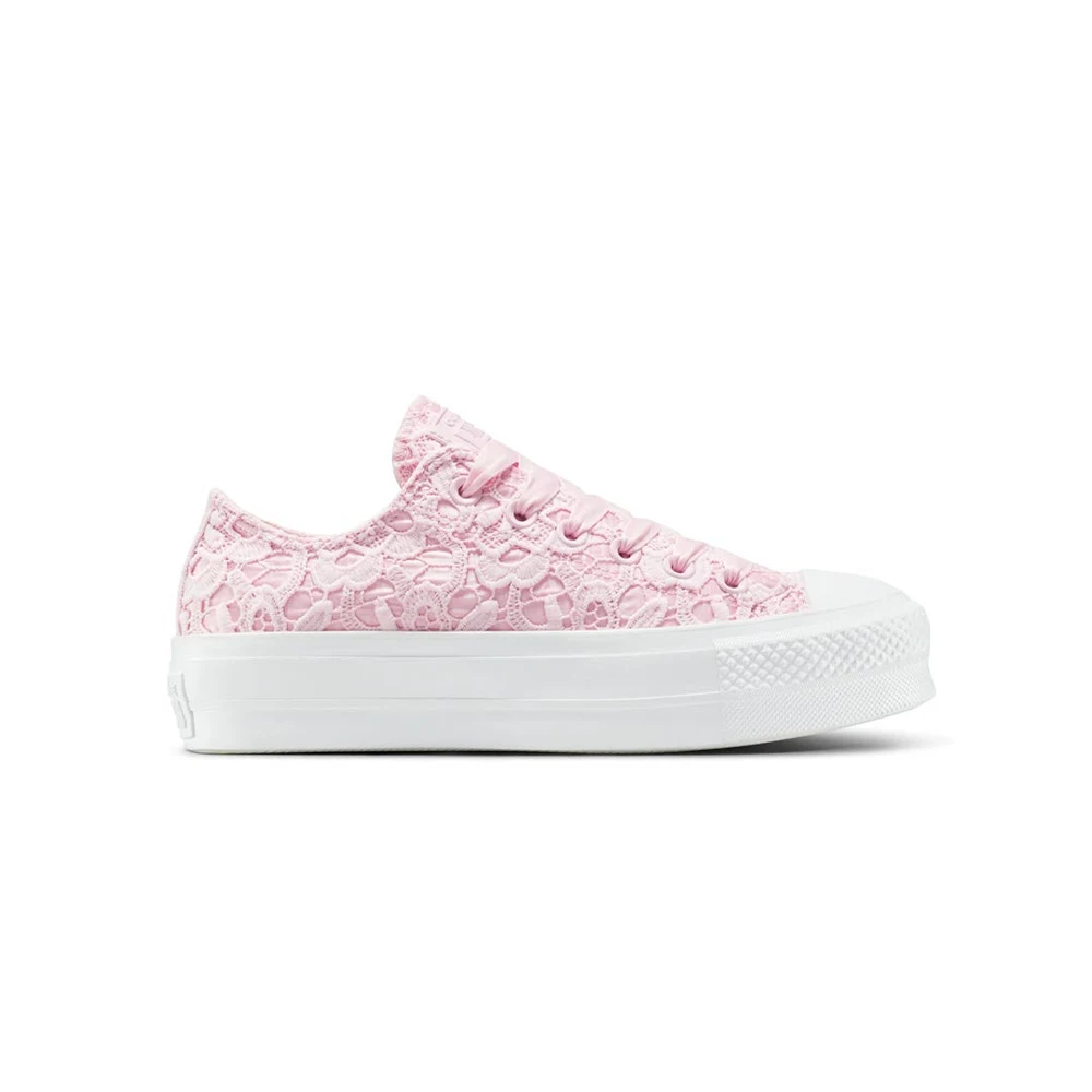 Tenis Converse Chuck Taylor All Star Lace Plataforma Rosa Dama
