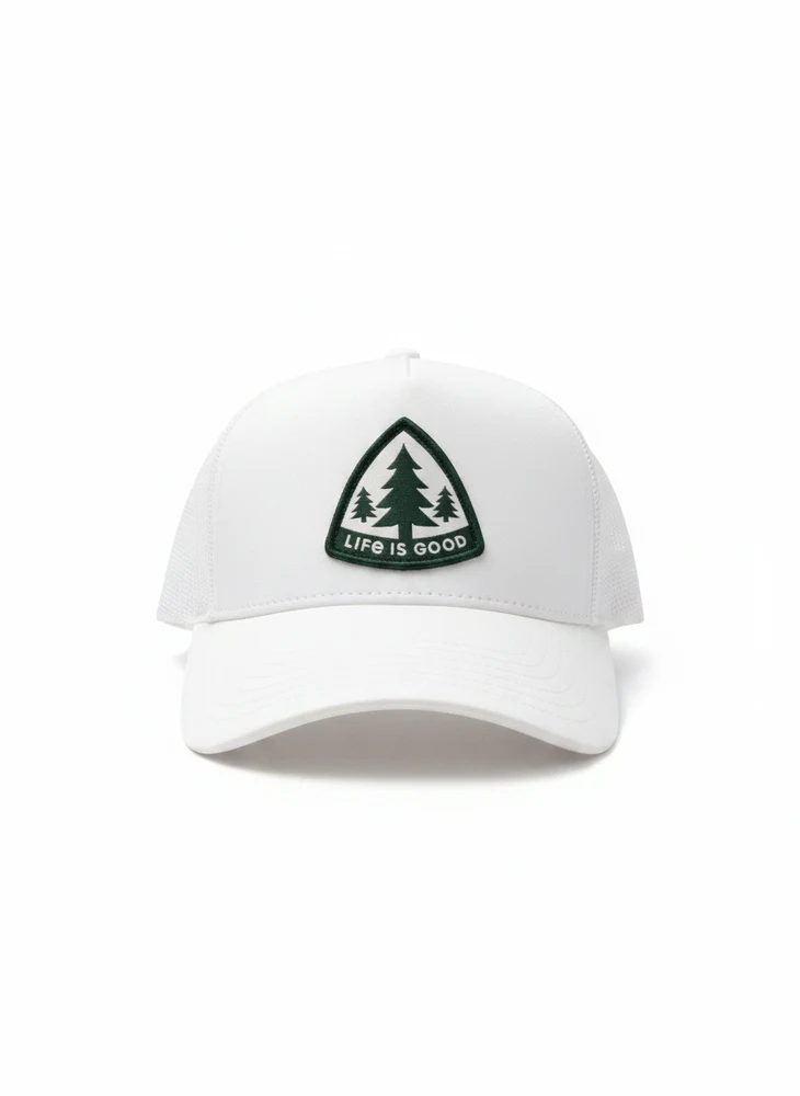 Gorra Life Is Good Trucker Blanca Pino