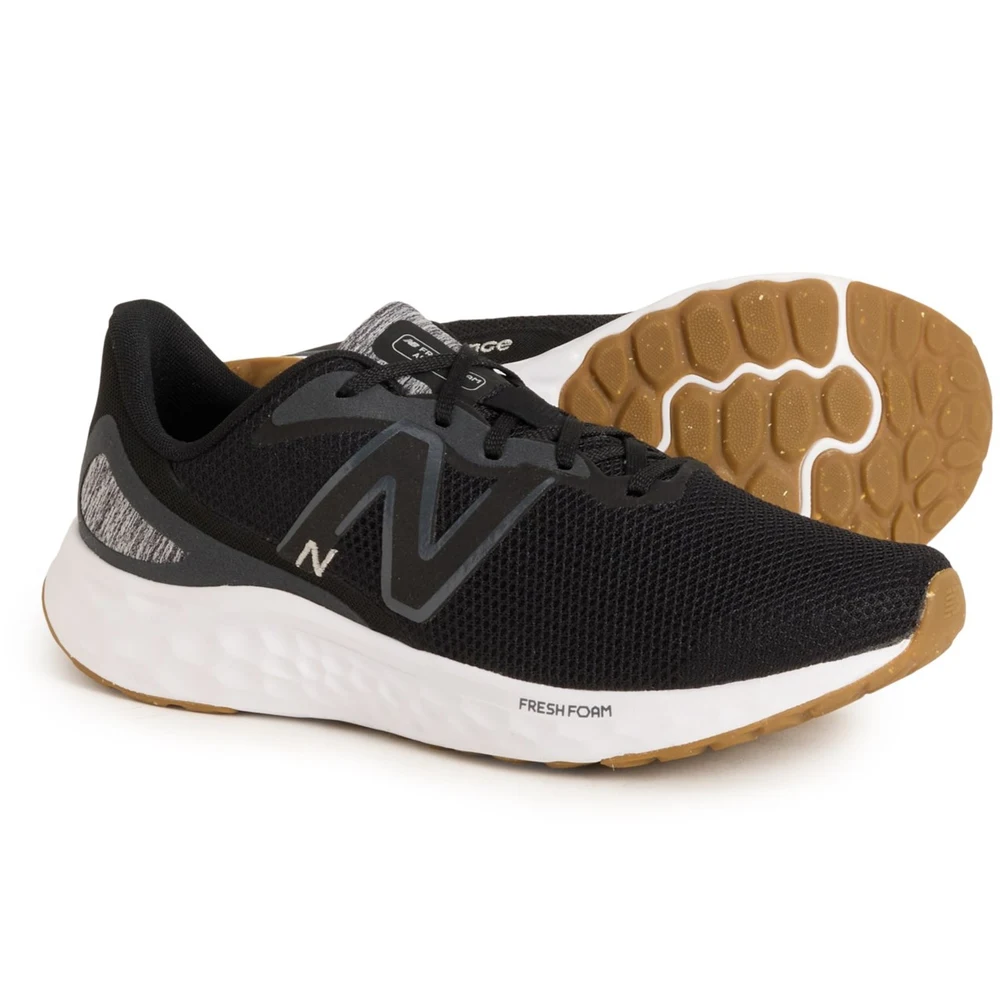 Tenis New Balance Fresh Foam Arishi v4 Negro Caballero (Pie Extra Ancho 4E)