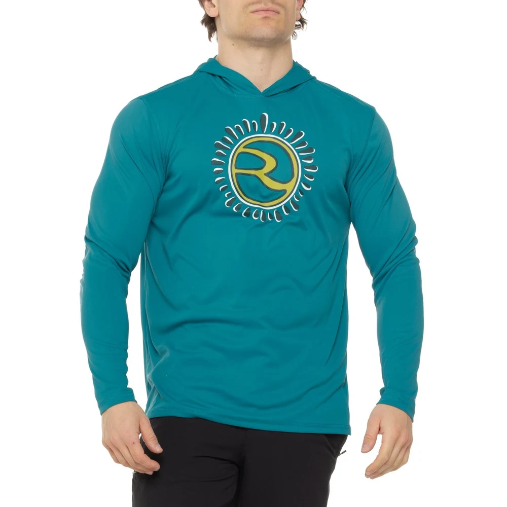 Camisa Solar con Capucha Reel Life: Circle R Sun Defender Hooded UPF 50 Long Sleeve
