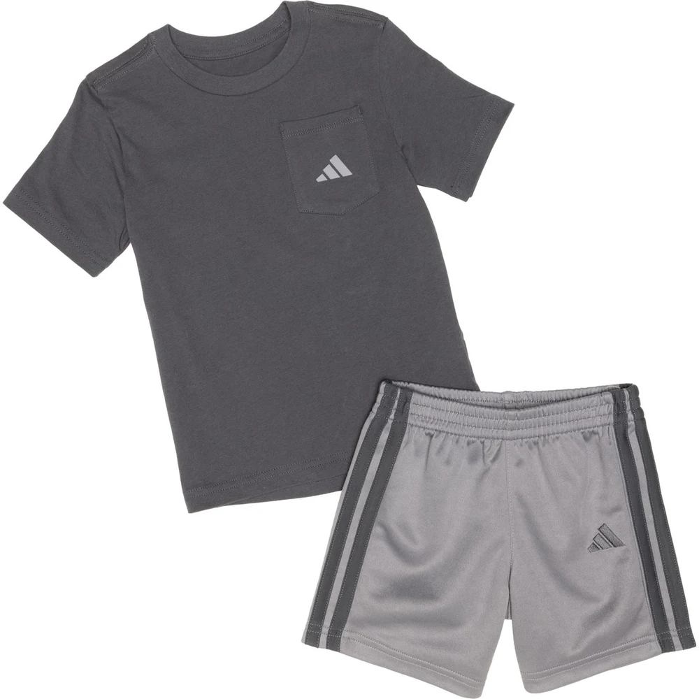 Conjunto Adidas Playera Gráfica + Short Niño